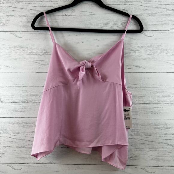BP Pink Spaghetti Strap Tie Front Tank Top Size 2X - Picture 1 of 8